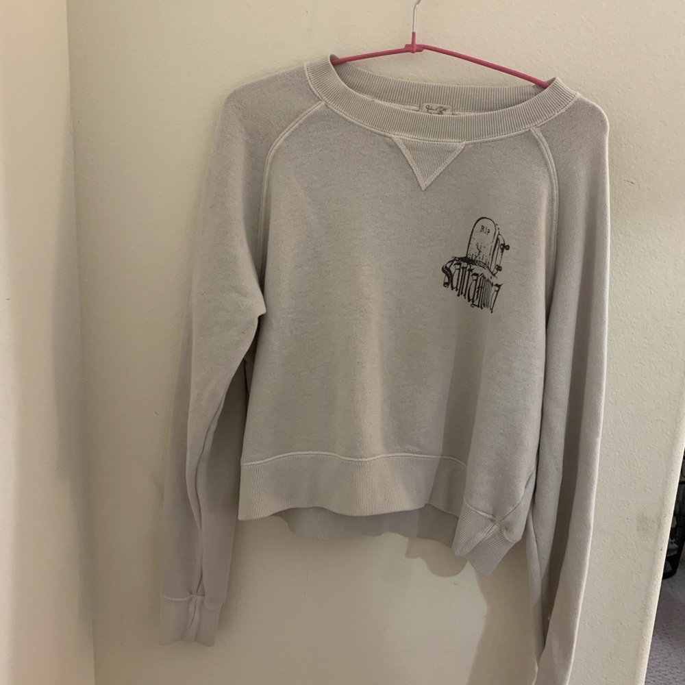 White “Santa Monica” crewneck from Brandy Melville